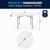 Flash Furniture RB-60R-GG Round 60" Dia x 29" H 661 Lb. Static Load Capacity Waterproof Folding Table