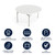 Flash Furniture RB-60R-GG Round 60" Dia x 29" H 661 Lb. Static Load Capacity Waterproof Folding Table