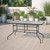 Flash Furniture TLH-089-GG 55" W x 27.5 " H x 31.5 " D Rectangular 5mm Clear Tempered Glass Top Patio Table