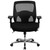 Flash Furniture GO-99-3-GG 500 Lb. Black High-Back Design Hercules Series 24/7 Big & Tall Executive Swivel Office Chair