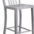 Flash Furniture CH-61200-30-SIL-GG 500 Lb. Silver and Adjustable Floor Glides Metal Bar Stool