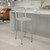 Flash Furniture CH-61200-30-SIL-GG 500 Lb. Silver and Adjustable Floor Glides Metal Bar Stool