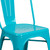 Flash Furniture ET-3534-CB-GG Use 500 Lb. Blue Curved Back With Vertical Slat Drain Holes in Seat Metal Powder Coat Finish Chair