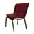 Flash Furniture XU-CH-60096-BY-GG 19" W x 33" H x 24" D Gold Vein Burgundy Hercules Series Stacking Church Chair