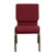 Flash Furniture XU-CH-60096-BY-GG 19" W x 33" H x 24" D Gold Vein Burgundy Hercules Series Stacking Church Chair
