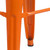 Flash Furniture CH-31320-30-OR-GG 500 Lb. Orange Backless Square Seat Bar Stool
