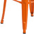 Flash Furniture CH-31320-30-OR-GG 500 Lb. Orange Backless Square Seat Bar Stool