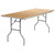 Flash Furniture XA-3072-BIRCH-M-GG Rectangular 72" W x 30" D x 30" H 551 Lb. Static Load Capacity Heavy Duty Folding Banquet Table