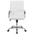 Flash Furniture GO-2286M-WH-GG 250 Lb. White Mid-Back Design Executive Swivel Office Chair