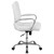 Flash Furniture GO-2286M-WH-GG 250 Lb. White Mid-Back Design Executive Swivel Office Chair