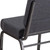 Flash Furniture FD-CH0221-4-SV-DKGY-GG 21.25" W x 33" H x 25" D Silver Vein Dark Gray Hercules Series Extra Wide Stacking Church Chair
