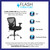 Flash Furniture GO-2032-GG 29" W x 42.25" H x 26" D Black Hercules Series Big & Tall Swivel Task Chair