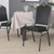 Flash Furniture FD-C01-SILVERVEIN-BK-VY-GG 500 lb. Plastic Floor Glides Black Hercules Series Stacking Banquet Chair