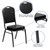 Flash Furniture FD-C01-SILVERVEIN-BK-VY-GG 500 lb. Plastic Floor Glides Black Hercules Series Stacking Banquet Chair
