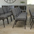 Flash Furniture XU-CH0221-GY-SV-GG 21" W x 33" H x 25" D Silver Vein Gray Hercules Series Extra Wide Stacking Church Chair