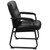 Flash Furniture GO-2136-GG 500 Lb. Black Non-Skid Anti-Tilt Floor Levers Hercules Series Big & Tall Executive Side Chair