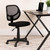 Flash Furniture WA-3074-BK-GG 250 Lb. Black Low Back Design Swivel Task / Computer Chair