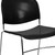 Flash Furniture RUT-188-BK-CHR-GG 19.50" W x 31" H Black Ergonomic Hercules Series Ultra Compact Stacking Chair