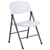 Flash Furniture DAD-YCD-50-WH-GG 19.25" W x 32.5" H x 22" D Plastic Textured Seat Steel Frame White Hercules Series Folding Chair