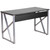 Flash Furniture NAN-WK-004-GG  47 1/4" W x 23 3/4" D x 29 1/4" H 3/4" Thick Black Laminate Finish Top Computer Desk