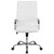Flash Furniture GO-2286H-WH-GG 26" W x 43" H x 27" D White Executive Swivel Office Chair