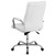 Flash Furniture GO-2286H-WH-GG 26" W x 43" H x 27" D White Executive Swivel Office Chair