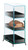 Cal-Mil 1204-13 7" W x 13" D x 21" H 3-Tier Polycarbonate Drawers with Black Handle Classic Bread Box