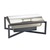 Cal-Mil 3321-13 8 Qt. Black Metal Frame Stainless Steel Cover Rectangular One by One Chafer