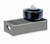 Cal-Mil 3813-83 19 1/2" W x 10" D x 5 1/2" H Gray Wash Oak Wood Rectangular Geometric End Cutouts Ashwood Chafer Alternative