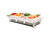 Cal-Mil IP2020-39 48" W x 24" D x 10" H Rectangular ABS Plastic Powder Coated Platinum Ice Display/Pedestal