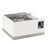 Cal-Mil 3023-55 12" W x 14-1/4" D x 7-1/2" H White Metal Frame Stainless Steel Accent Base Luxe Butane Burner Housing