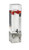 Cal-Mil 1602-3-55 7 1/2" W x 9 1/2" D x 25 3/4" H Stainless Steel Base Ice Chamber Decorative Geometric Cutouts Squared Beverage Dispenser