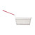 TableCraft Products 427 25 1/2" W x 6 1/2" D x 10" H Rectangular Mesh Nickel Plated Fry Basket