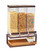Cal-Mil 3909-84 18" W x 10" D x 24" H 10 L. 3 Dispensers Countertop Rustic Pine Metal Frame Bronze Sierra Cereal Dispenser