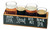 Cal-Mil 3058 10 1/4" W x 3 1/4" D x 2 3/4" H Black Wood Tasting Crate