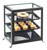 Cal-Mil 1575-13 21-1/4" W x 15-3/4" D x 20-3/4" H Black Frame Acrylic Case 3-Tier Dual Serve SoHo Display Case