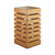 Cal-Mil 3332-10-60 12" W x 12" D x 10" H Square Bamboo Open Base Solid Top Crate Riser