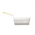 TableCraft Products 429 17" D x 8 1/4" W x 6" H Rectangular Mesh Nickel Plated Fry Basket