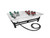 Cal-Mil IP102-13 28 1/2" W x 20 1/2" D x 10" H Rectangular Powder Coated Black Ice Display/Pedestal