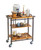 Cal-Mil 3913-84 36" W x 39" H x 17.5" D Brown Metal Mobile Sierra Beverage Cart