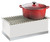 Cal-Mil 3012-55 2" W x 12" D x 8-1/2" H White Rectangular Metal Luxe Chafer Alternative