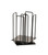 Cal-Mil 1212-3 7.5" W x 7.5" D x 10.5" H Rotating Iron Black Revolving Lid/Ramekin Organizer