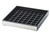 Cal-Mil 391-010 6" W x 6" D x 1" H SquareBlack with Silver Tip Drip Tray