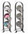 Cal-Mil 1583-13 8-3/4" W x 8-1/2" D x 21" H, 3-Tier Black SoHo Cylinder Display,
