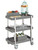 Cal-Mil 3834-83 31" W x 39.25" H x 20.13" D Rectangular Ash Gray 3-Tier Ashwood Beverage Cart