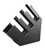 Cal-Mil 2051 4 3/4" W x 20" D x 20" H ABS Plastic Black Classic Cup/Lid & Straw Holder
