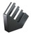 Cal-Mil 2051 4 3/4" W x 20" D x 20" H ABS Plastic Black Classic Cup/Lid & Straw Holder