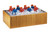 Cal-Mil 475-12-60 12" W x 20" D x 6.5" H Removable Bamboo Polycarbonate Pan Ice Housing