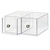 Cal-Mil 1480 Replacement Bin, 12"W x 12"D x 6"H, (2) acrylic drawers with knobs, clear,