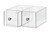 Cal-Mil 1480 Replacement Bin, 12"W x 12"D x 6"H, (2) acrylic drawers with knobs, clear,